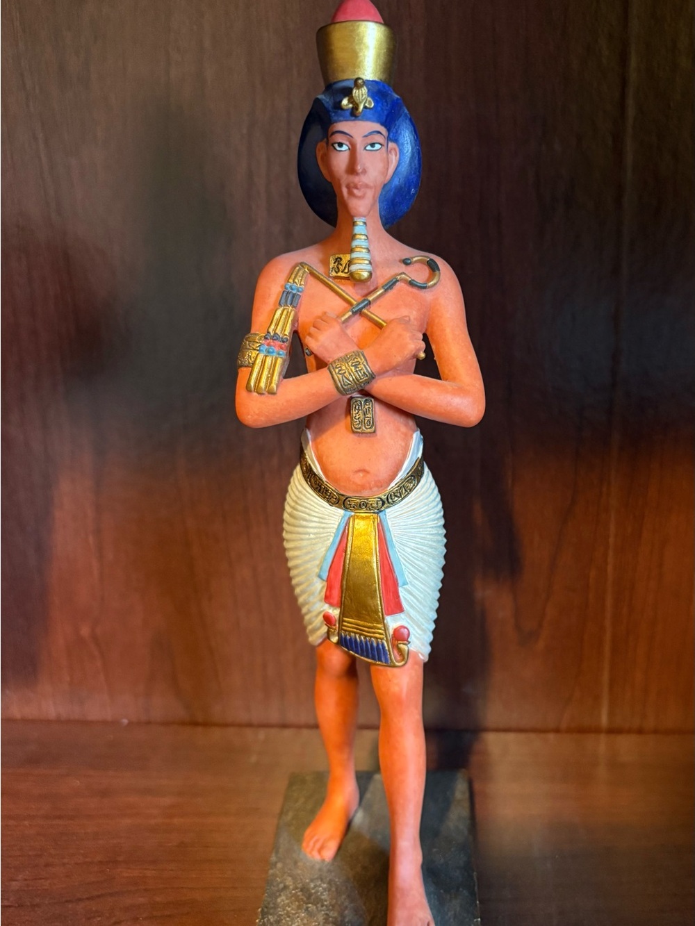 Egyptian Pharaoh Akhenaten Resin Figurine